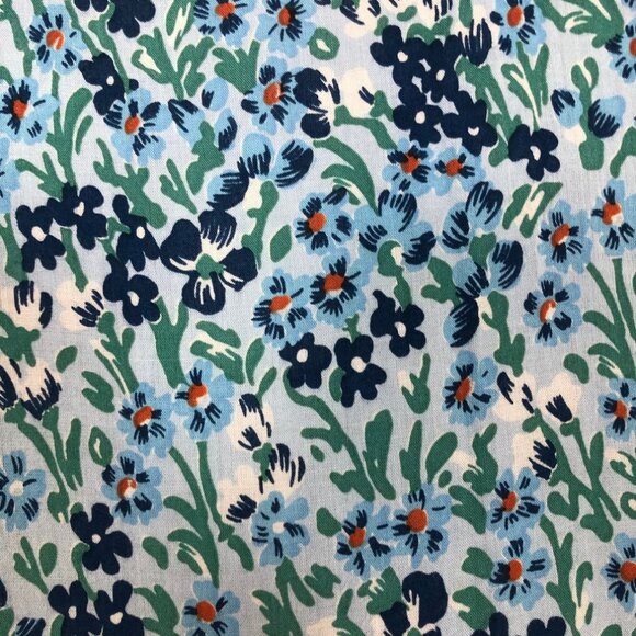 Poupette St Barth Ivy Floral Tiered Maxi Dress Size M Sky Blue Daffodil - Picture 6 of 10